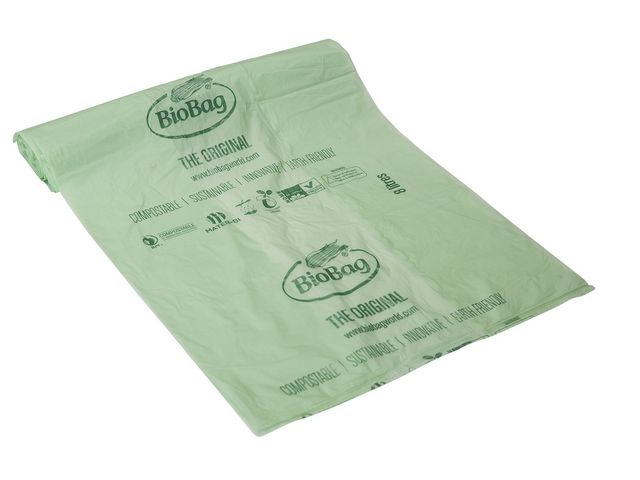 BioBag Papperskorgspåse 8L, rulle om 25 st