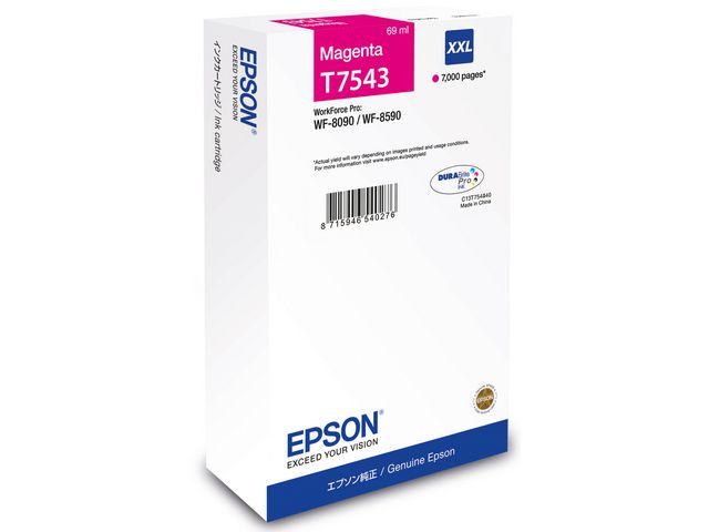 Epson Bläckpatron C13T754340 XXL Magenta, st