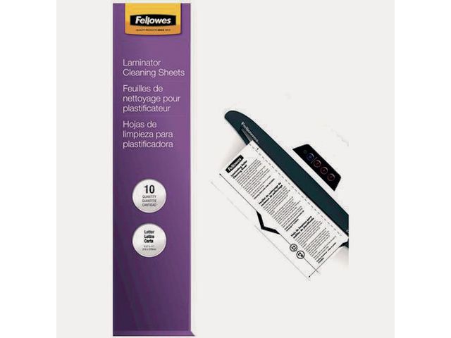 Fellowes Rengöringsark Laminat, fp om 10 blad