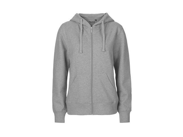 Neutral® Hoodie zip O83301 dam grå 2XL, st