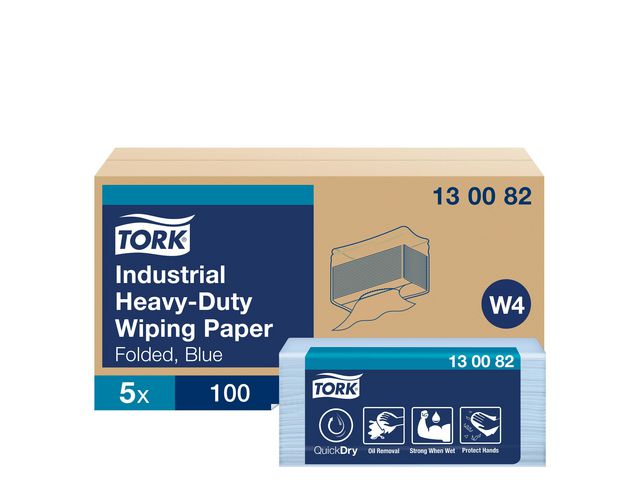 Tork Avtorkningspapper Extra Kraftigt blå W4, fp om 100 st