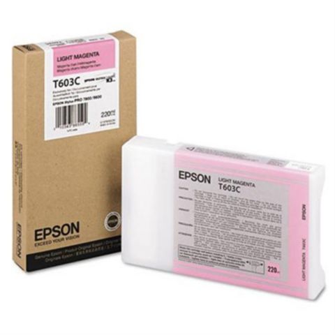 Epson Bläckpatron, T603C, UltraChrome, hög kapacitet, ljus magenta, singelförpackning, C13T603C00, st