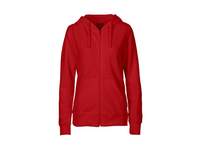 Neutral® Hoodie zip O83301 dam röd S, st