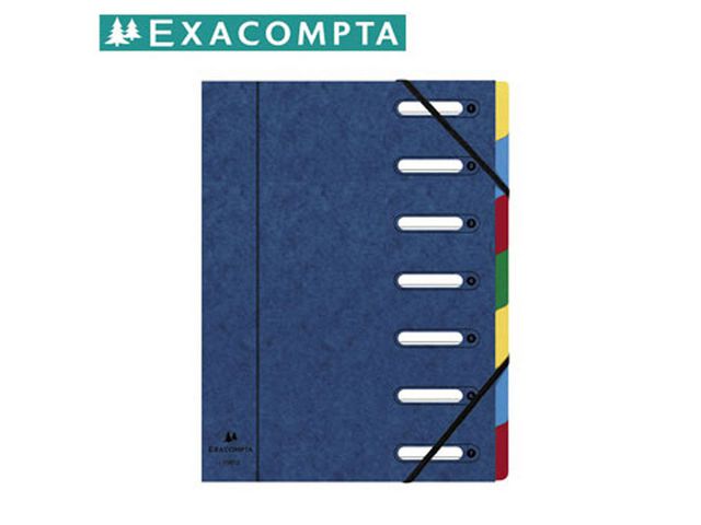 Exacompta Sorteringsmapp  7-flik blå, st