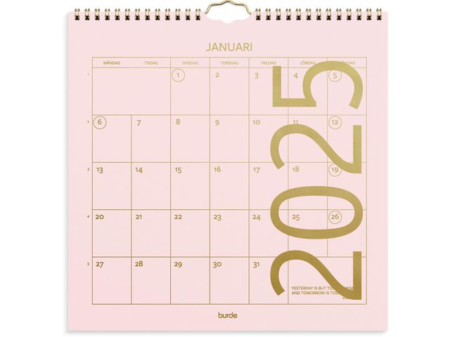 Burde Väggkalender 2025 Color, st