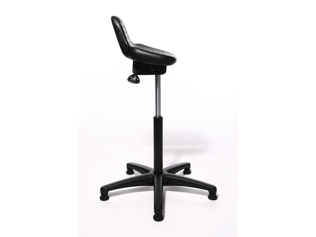 TOPSTAR Standstar pall i polyuretan, 55-81 cm hög, svart, st