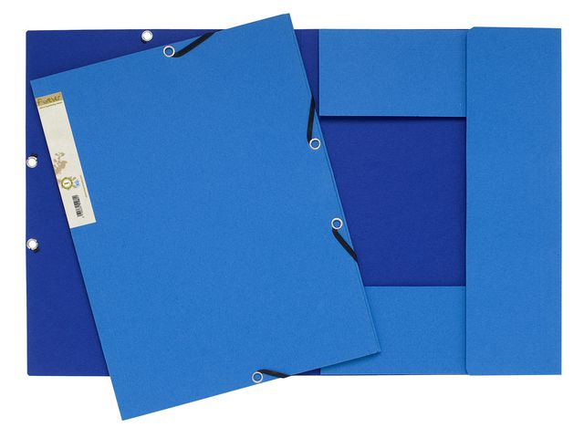 Exacompta Gummibandsmapp 3-klaff Forever® A4, 225 ark, 240 x 320 mm, återvunnen presspan, ljusblå, st