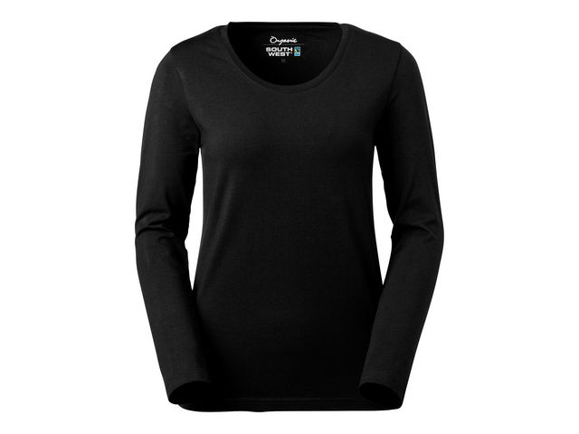 T-shirt långärmad Lily dam svart XS, st
