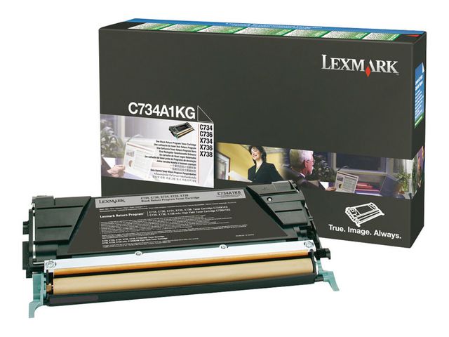 Lexmark Toner, svart, C734A1KG, st