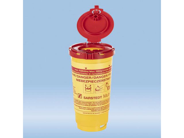 SARSTEDT Kanylburk + lock MultiSafe plast 0,5L, fp om 2 st