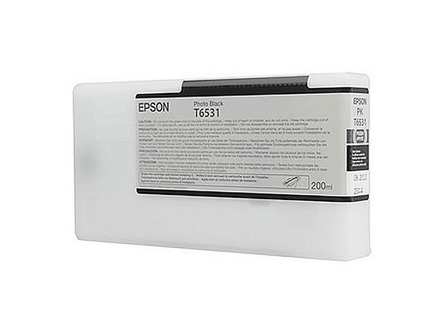 Epson Bläckpatron, T6531, fotosvart, singelförpackning, C13T653100, st