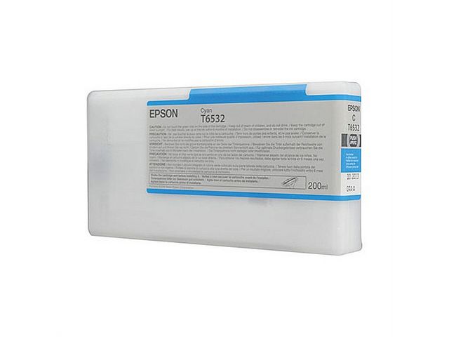 Epson Bläckpatron, T6532, cyan, singelförpackning, C13T653200, st