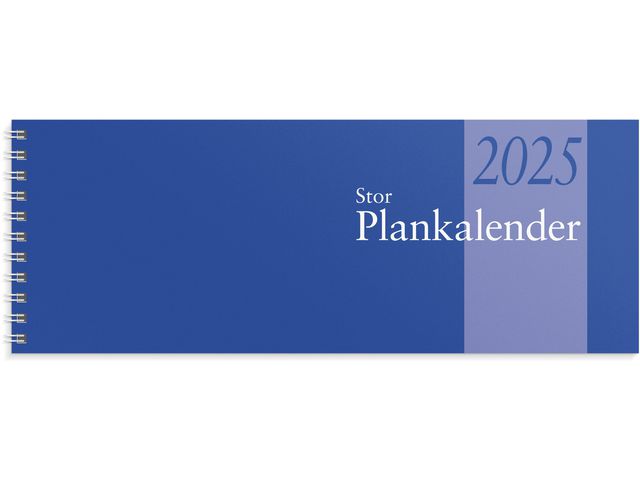 Burde Kalender 2025 Stor Plankalender spiralbunden, st