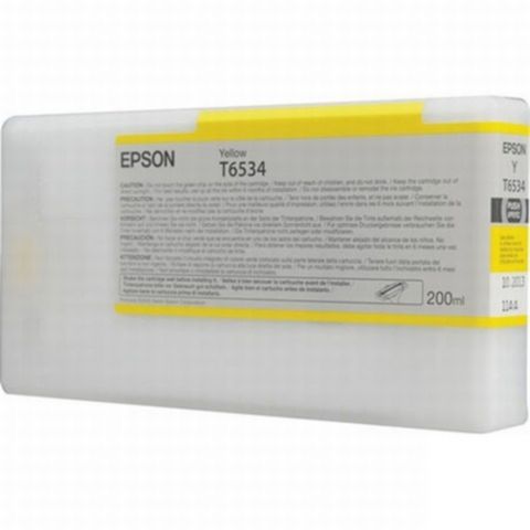 Epson Bläckpatron, T6534, gul, singelförpackning, C13T653400, st