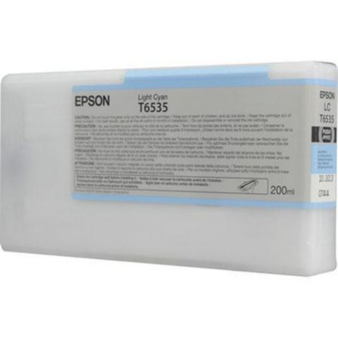 Epson Bläckpatron, T6535, ljus cyan, singelförpackning, C13T653500, st