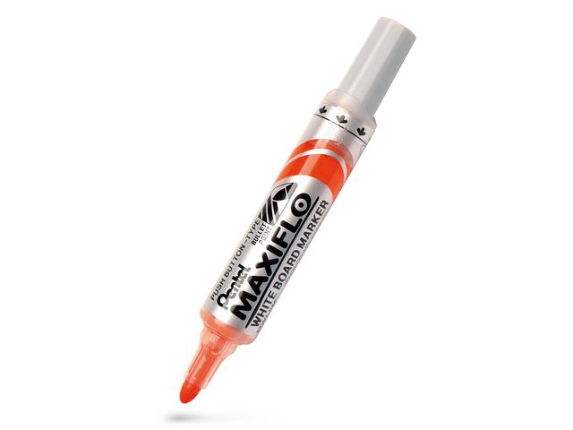 Pentel Whiteboardpenna Maxiflo rund orange, st