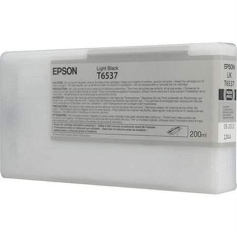 Epson Bläckpatron, T6537, ljus svart, singelförpackning, C13T653700, st