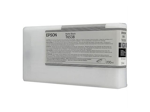 Epson Bläckpatron, T6538, matt svart, singelförpackning, C13T653800, st