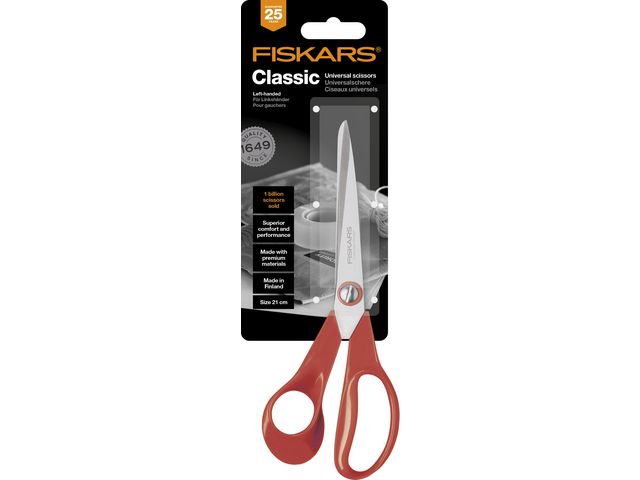 Fiskars Classic universalsax vänster 21cm, st