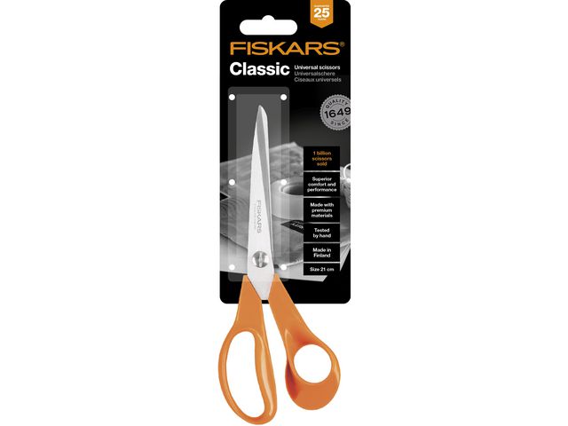 Fiskars Classic universalsax 21 cm, st
