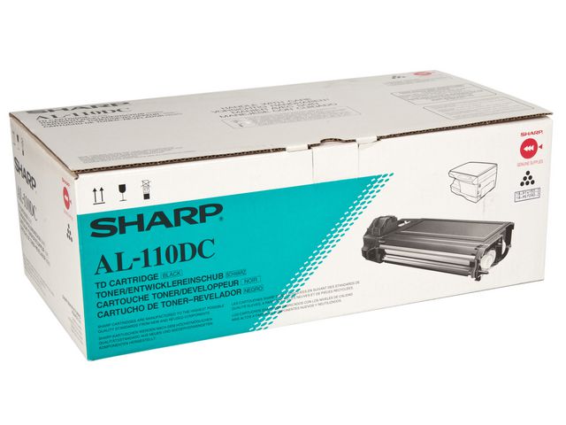 Sharp Toner, AL-110DC, svart, singelförpackning, st