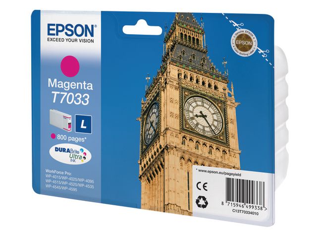 Epson Bläckpatron C13T70334010 magenta, st