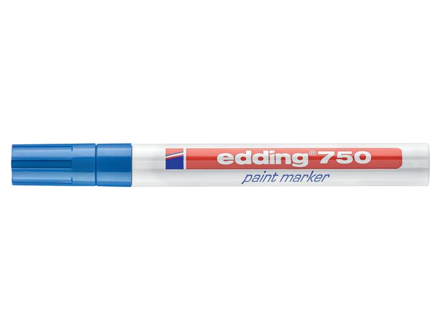 edding Märkpenna 750, rund spets, 2 - 4 mm, blå, st