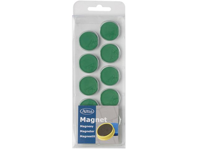 Actual Magnet 25mm grön, fp om 10 st
