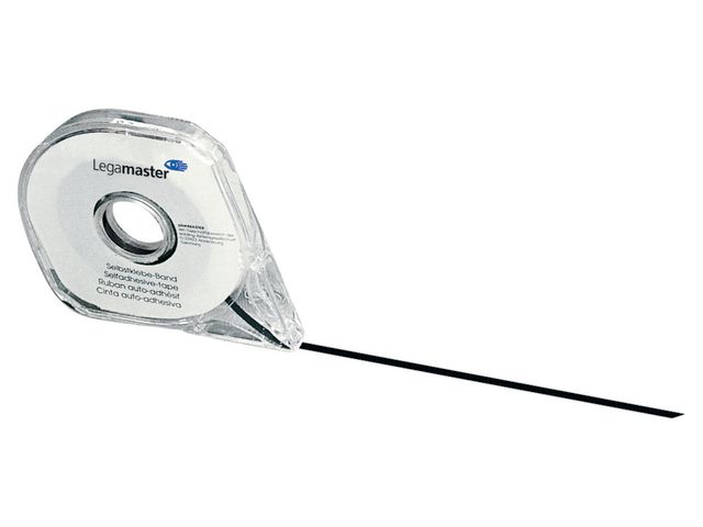 Legamaster Markeringstejp för planeringstavlor, 3 mm x 8 m, svart, rulle om 8 m