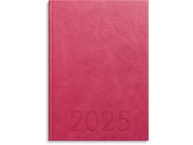 Burde Kalender 2025 Weekly A5 rosa konstläder, st