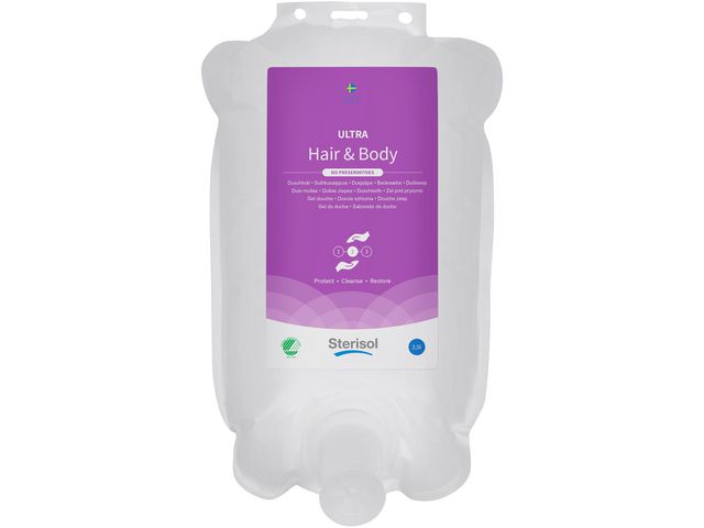 Sterisol Duschtvål Ultra Hair and Body B 2,5l, flaska om 2.5 l