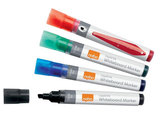 Nobo Whiteboardpenna Liquid sned mix, fp om 10 st