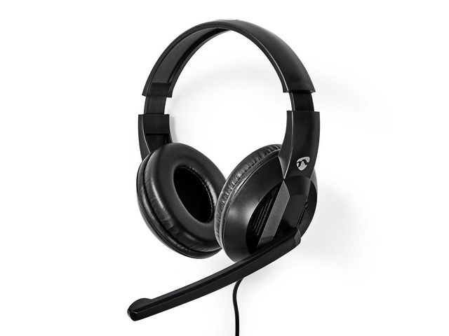 NEDIS Datorheadset CHSTU210BK USB-A/C, st