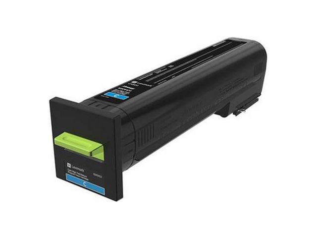 Lexmark Toner, hög kapacitet, cyan, 72K20C0, st