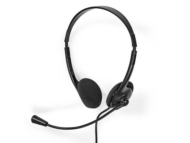 NEDIS Datorheadset CHSTU110BK USB-A/C, st