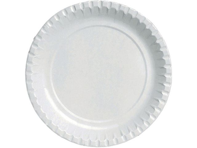 BioPak Tallrik DUNI Papper 22cm vit, fp om 100 st