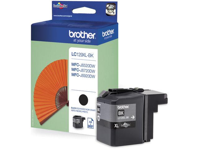 Brother Bläckpatron, LC129XL BK, LC-129XLBK, Innobella™, svart, singelförpackning, hög kapacitet, st