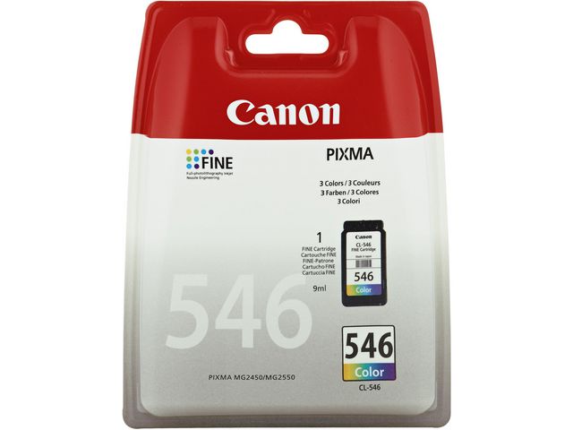 Canon Bläckpatron CL-546, trefärgad, st
