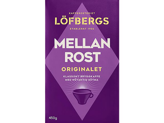 Löfbergs Kaffe mellanrost brygg 450g, fp om 450 g