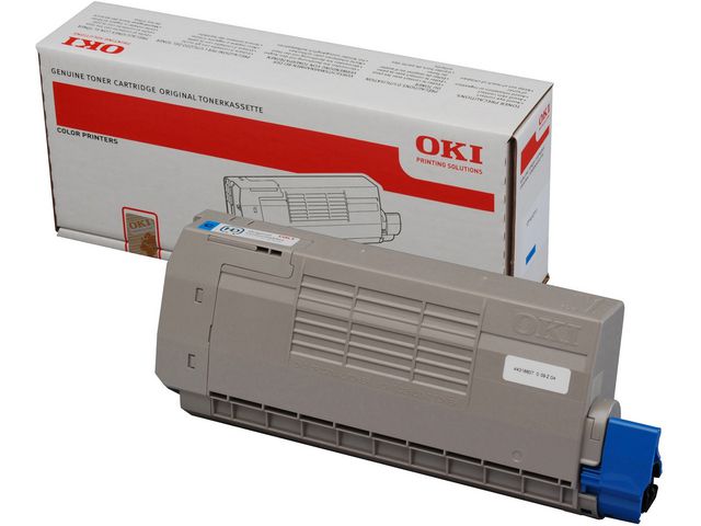 OKI Toner, singelförpackning, cyan, 44318607, st