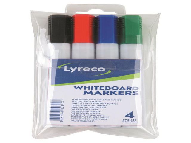 Lyreco Whiteboardpenna sned sorterade färger, fp om 4 st