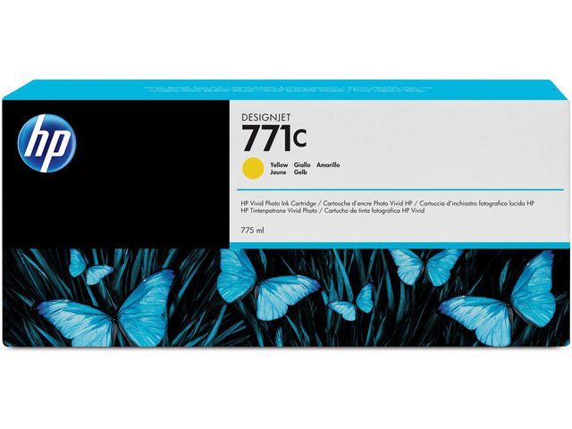 HP Bläckpatron B6Y10A 771C Gul, st