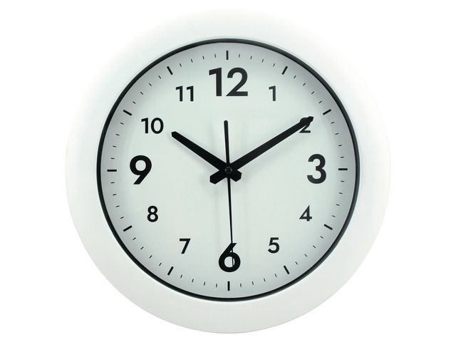 Alba Väggklocka Easytime ø30cm vit, st
