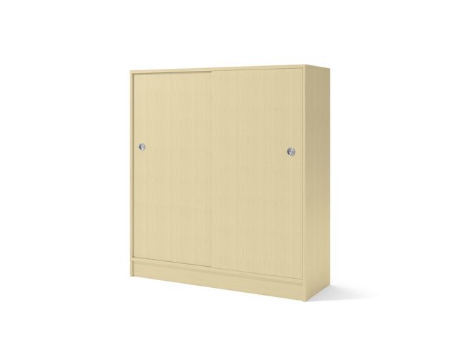 LANAB DESIGN Skåp 3xA4 skjutdörrar H132,5cm björk, st