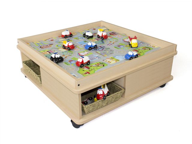 Lekbord med förvaring 83x83x32cm, st
