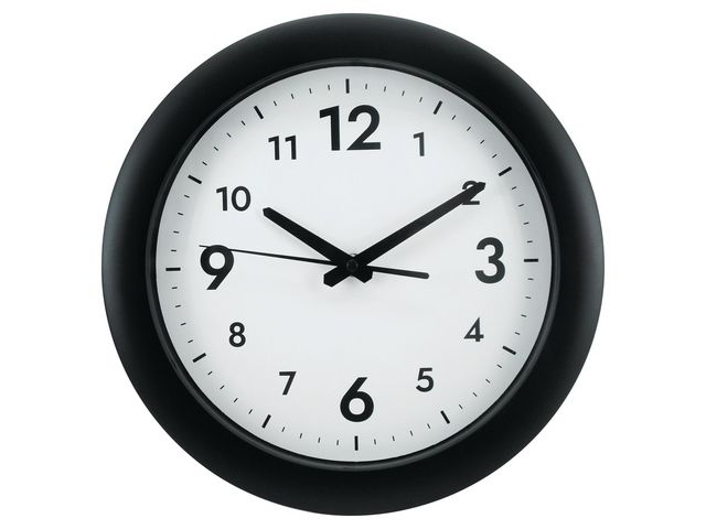 Alba Väggklocka Alba Easytime ø30cm svart, st