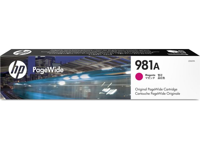 HP Bläckpatron, 981A, magenta, singelförpackning, J3M69A, st