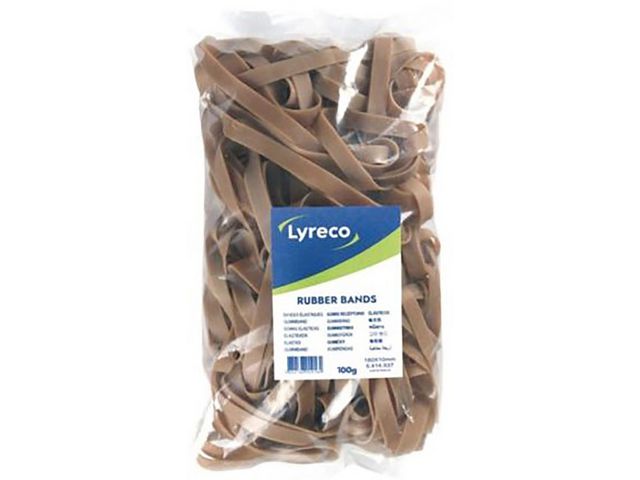 Lyreco Gummiband LYRECO 150x10mm 100g, st