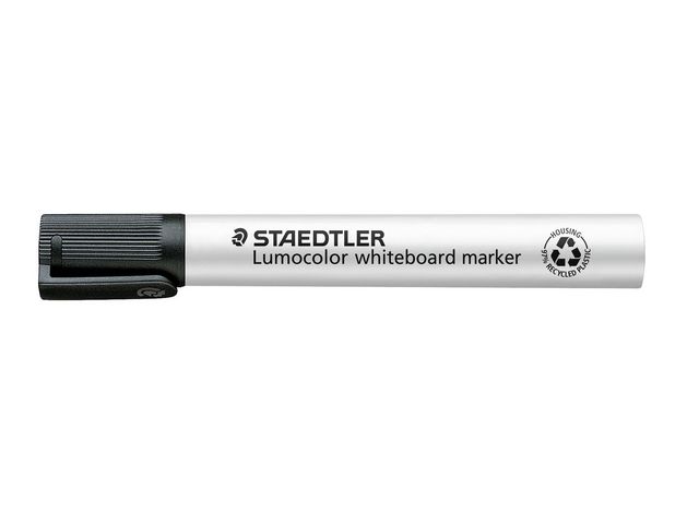 STAEDTLER Lumocolor Whiteboardpenna Lumocolor® snedskuren spets, 2-5 mm linjebredd, svart, st