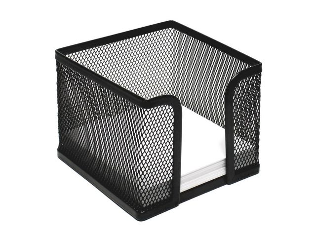 Anteckningshållare, 95 x 95 mm, metallnät, svart, st